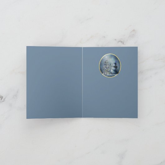 Winter Miracle Bedankkaart (Binnen)