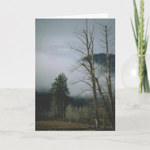 Winter Mist Greetings Card Feestdagen Kaart
