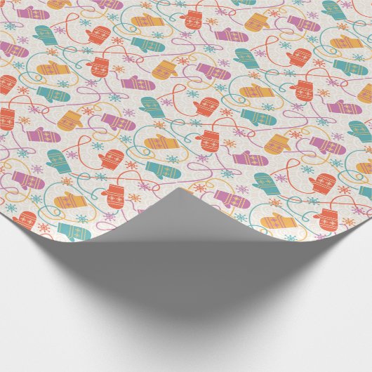 Winter Mittens Cadeaupapier (Hoek)