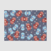 Winter Mittens en Stars Blue Tissuepapier (Voorkant)