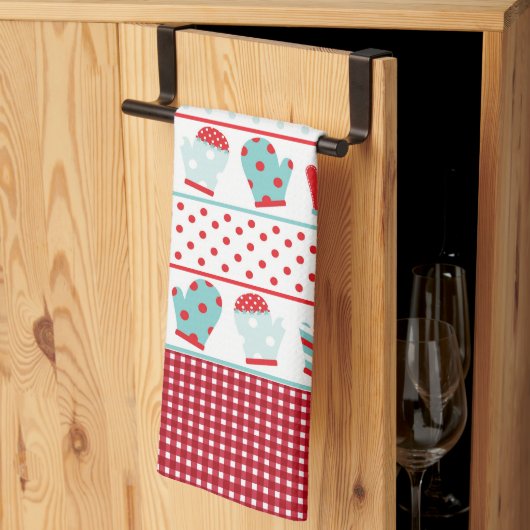 Winter Mittens Microfiber Kitchen Towel Theedoek (Derde Gevouwen)