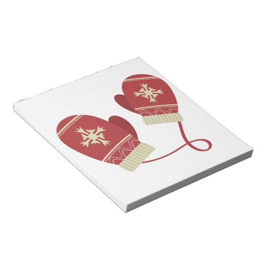 Winter Mittens Notitieblok (Schuin)