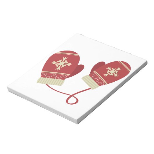 Winter Mittens Notitieblok (Linkerzijde)