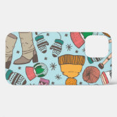 Winter Mode Doodle schetspatroon Case-Mate iPhone Case (Achterkant (horizontaal))
