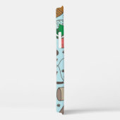 Winter Mode Doodle schetspatroon Case-Mate iPhone Case (Achterkant / Rechts)