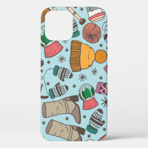 Winter Mode Doodle schetspatroon Case-Mate iPhone Case