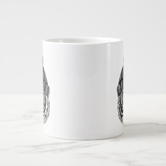 Winter Mode Ready Tiger Grote Koffiekop (Voorkant)