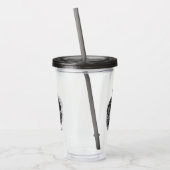 Winter Mode Ready Tiger | Jouw namen toevoegen Acryl Drinkbeker (Links)