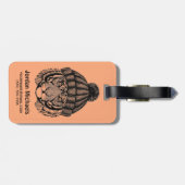Winter Mode Ready Tiger | Jouw namen toevoegen Bagagelabel (Achterkant horizontaal)