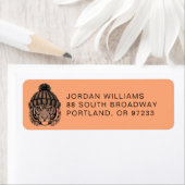 Winter Mode Ready Tiger | Jouw namen toevoegen Etiket