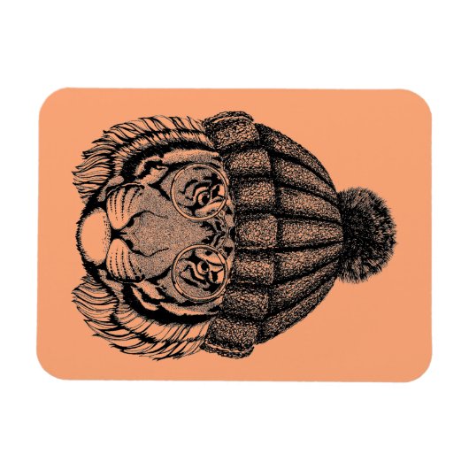 Winter Mode Ready Tiger Magneet (Horizontaal)