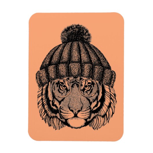 Winter Mode Ready Tiger Magneet (Verticaal)