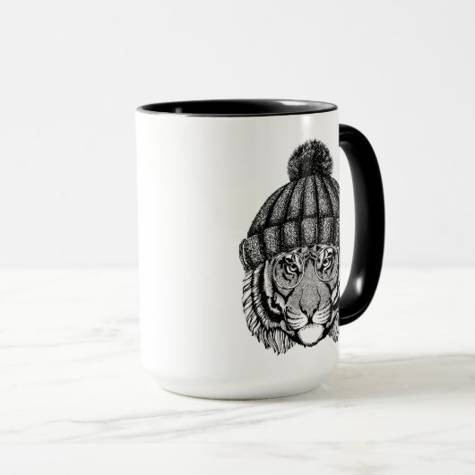 Winter Mode Ready Tiger Mok (Voorkant rechts)