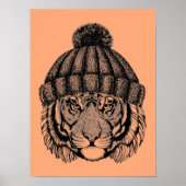 Winter Mode Ready Tiger Poster (Voorkant)