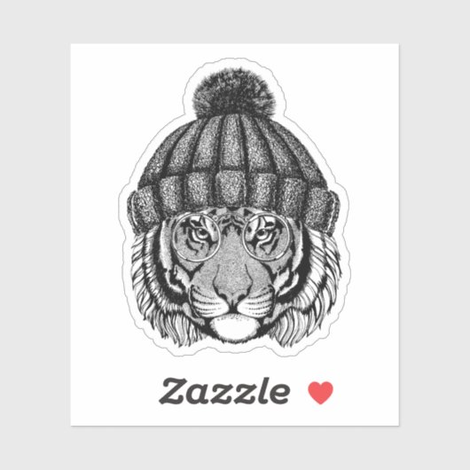 Winter Mode Ready Tiger Sticker (Vel)