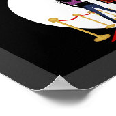 Winter Mode Show Designer Zwart en Rode Posters (Hoek)