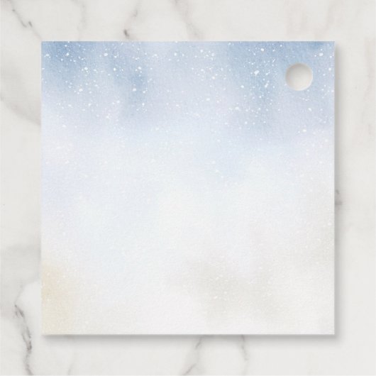 Winter Modern Bearly Wait Polar Beer Baby shower Bedankjes Labels (Achterkant)