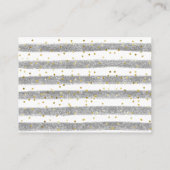 Winter Modern Beer Neutral Baby shower Luier Informatiekaartje (Achterkant)