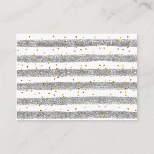 Winter Modern Beer Neutral Baby shower Luier Informatiekaartje (Achterkant)