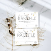 Winter Modern Beer Neutral Baby shower Luier Informatiekaartje