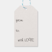 Winter Modern Boho kerstcadeau Label Cadeaulabel (Achterkant)