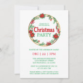 Winter Modern Elegant Kerstfeest uitnodiging (Voorkant)