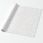 Winter Modern Elegant Wit en Bord Blush Marmer Cadeaupapier (Uitgerold)