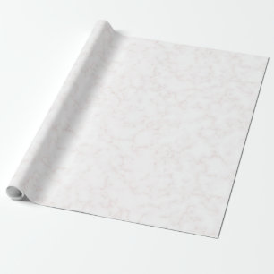 Winter Modern Elegant Wit en Bord Blush Marmer Cadeaupapier