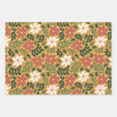 Winter Modern Retro Trees Kerstmis Inpakpapier Vel (Voorkant)