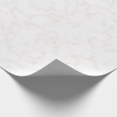 Winter Moderne Elegante Witte en Bleke Blush Marme Cadeaupapier (Hoek)