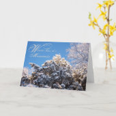 Winter Moments Trees Snow Kaart (Gele Bloem)
