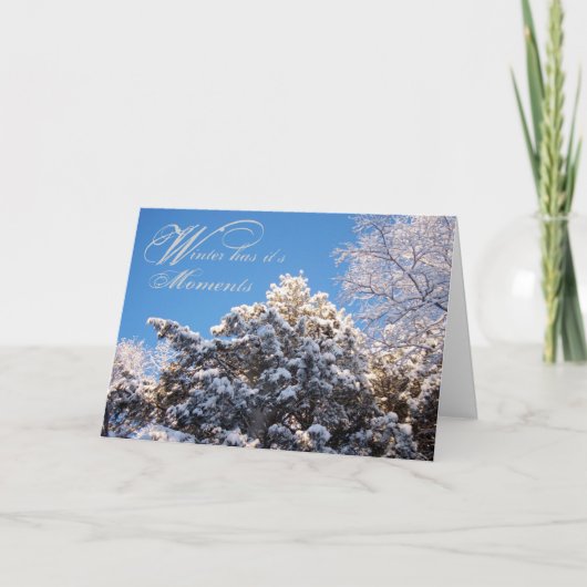 Winter Moments Trees Snow Kaart (Voorkant)