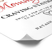 Winter Mommy’s Craving Station baby Shower sign Poster (Hoek)