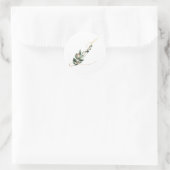winter monogram kerst letter L Ronde Sticker (Tas)