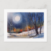 WINTER MOON-BRIEFKAART BRIEFKAART (Voorkant)