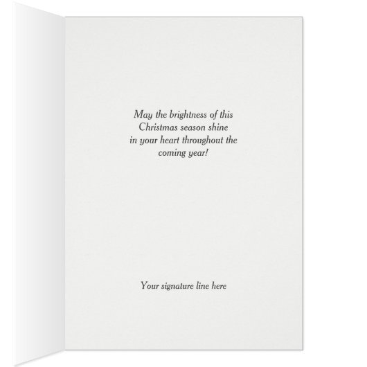 Winter Moon Christelijke kerstkaart met scripts (Binnen (Rechts))