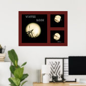 Winter Moon Collage Poster (Thuiskantoor)