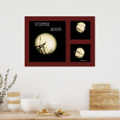 Winter Moon Collage Poster (Keuken)
