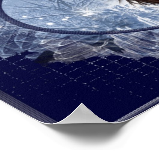 Winter Moon Design 2 Fantasy Woman Poster (Hoek)