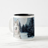 Winter Moon Husky Mok (Voorkant links)