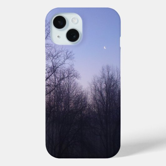 Winter Moon Morning Landscape Foto Case-Mate iPhone Case (Achterkant)