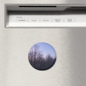 Winter Moon Morning Landscape Foto Magneet (Insitu (Vaatwasser))