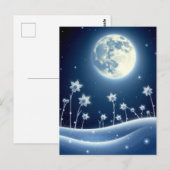Winter Moon, Postcrossing Briefkaart (Voorkant / Achterkant)