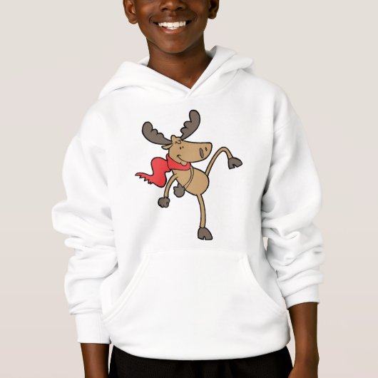 Winter Moose Hoodie (Voorkant)