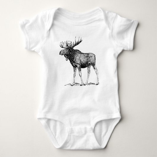 Winter Moose Romper (Voorkant)