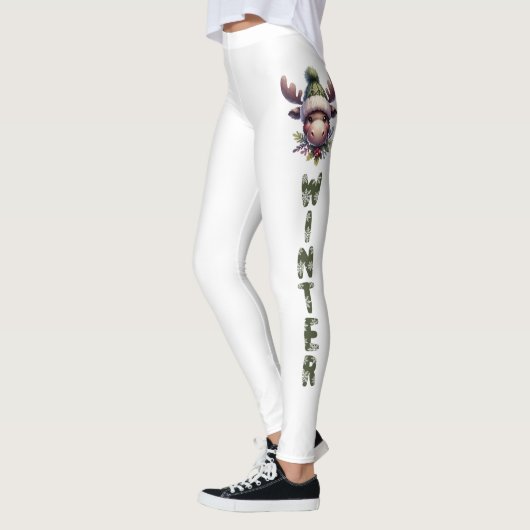 Winter Moose Theme Leggings (Links)