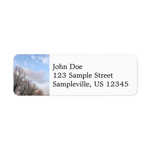 Winter Morning I Etiket (Voorkant)