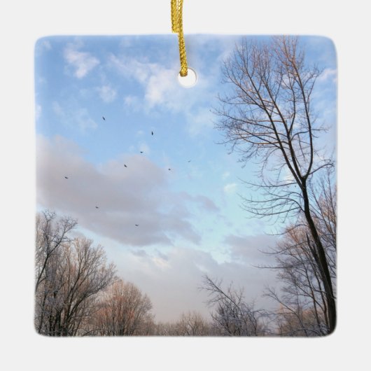 Winter Morning I Keramisch Ornament (Voorkant)