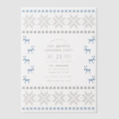 Winter Morning Ugly Sweater Christmas Party Vellum Uitnodigingen (Voorkant)
