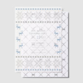 Winter Morning Ugly Sweater Christmas Party Vellum Uitnodigingen (Offset (Uitnodiging))